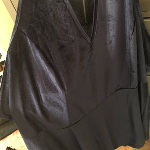 torrid Tops - NWOT Torrid Blue Velvet Peplum Dressy Tank torrid Tops - NWOT Torrid Blue Velvet Peplum Dressy Tank
